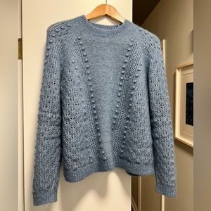 Sezane Sweater in Vintage Blue, Size Large